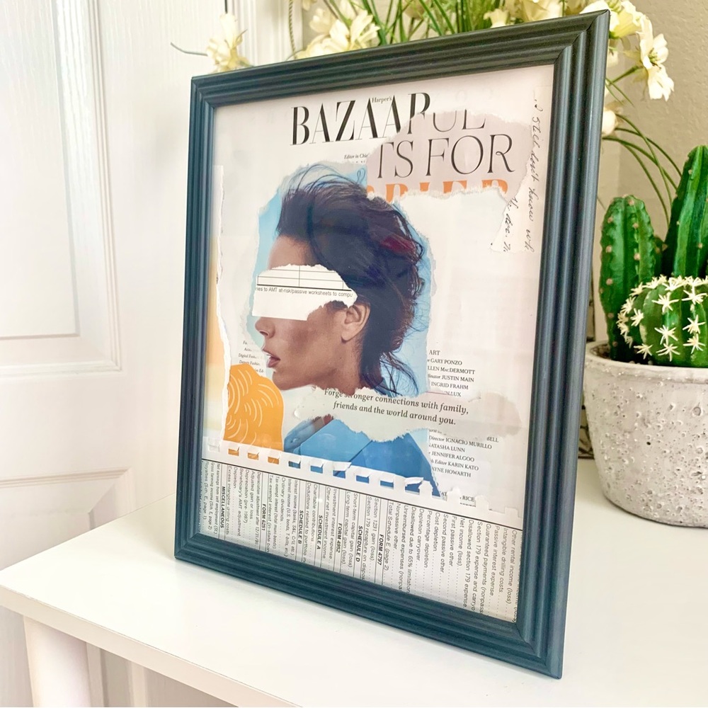 Deluxe Multi Media Handmade 8x10 Collage Art